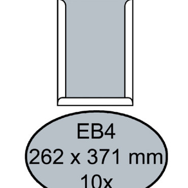 Envelop Quantore bordrug EB4 262x371mm zelfklevend wit 10 stuks